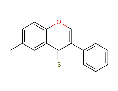 Molecular Structure of 89295-99-8 (4H-1-Benzopyran-4-thione, 6-methyl-3-phenyl-)