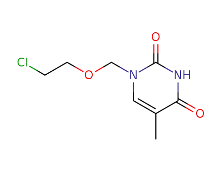 2,4(1H,3H)-Pyrimidinedione, 1-[(2-chloroethoxy)methyl]-5-methyl-