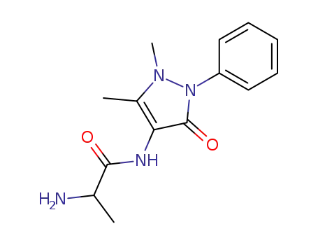 Molecular Structure of 62989-75-7 (4-alanylaminoantipyrine)