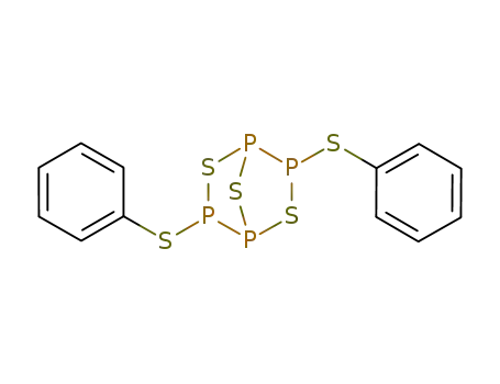 3,6-Bis-phenylsulfanyl-2,5,7-trithia-1,3,4,6-tetraphospha-bicyclo[2.2.1]heptane