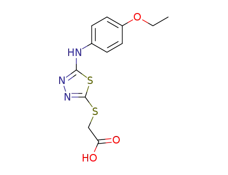 {[5-(4-Ethoxyanilino)-1,3,4-thiadiazol-2-yl]sulfanyl}acetic acid