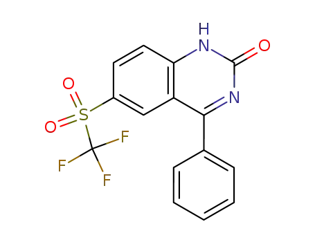 4-Phenyl-6-trifluoromethanesulfonyl-1H-quinazolin-2-one