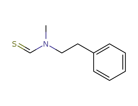 Molecular Structure of 107046-81-1 (N-Methyl-N-phenethyl-thioformamide)