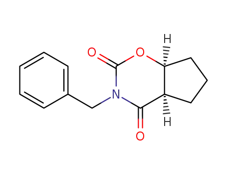 Molecular Structure of 100804-57-7 ((4aR,7aS)-3-Benzyl-tetrahydro-cyclopenta[e][1,3]oxazine-2,4-dione)