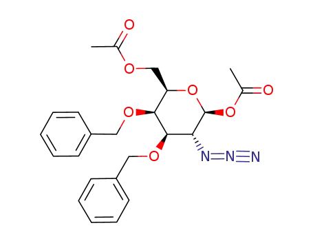 1,6-di-O-acetyl-2-azido-3,4-di-O-benzyl-2-deoxy-β-D-galactopyranose