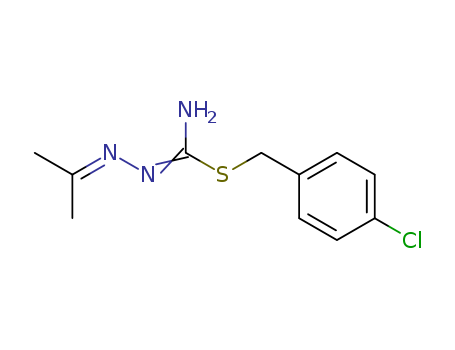 Hydrazinecarboximidothioic acid, (1-methylethylidene)-,
(4-chlorophenyl)methyl ester