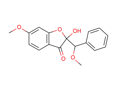 2-hydroxy-6-methoxy-2-(α-methoxybenzyl)benzo<b>furan-3(2H)-one