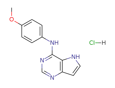4-p-Methoxyphenylaminopyrrolo<3.2-d>pyrimidine hydrochloride