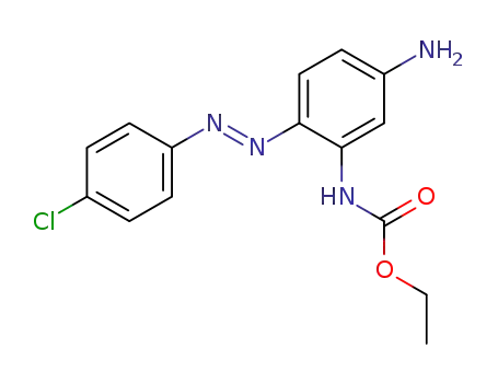 Carbamic acid, [5-amino-2-[(4-chlorophenyl)azo]phenyl]-, ethyl ester,
(E)-