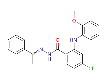 4-Chloro-2-(2-methoxy-phenylamino)-benzoic acid [1-phenyl-eth-(E)-ylidene]-hydrazide