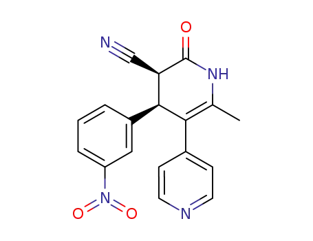 cis-6-methyl-4-(m-nitrophenyl)-3-cyano-5-(4'-pyridyl)-3,4-dihydropyridin-2(1H)-one