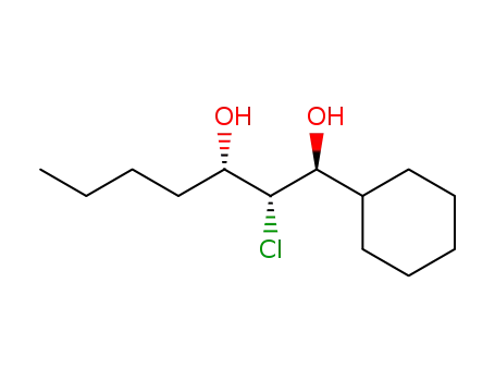 Molecular Structure of 109898-28-4 (1,3-Heptanediol, 2-chloro-1-cyclohexyl-)