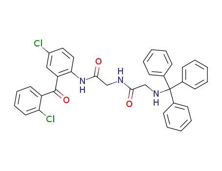 N-{[4-Chloro-2-(2-chloro-benzoyl)-phenylcarbamoyl]-methyl}-2-(trityl-amino)-acetamide