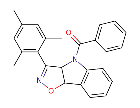 4H-Isoxazolo[4,5-b]indole,
4-benzoyl-3a,8b-dihydro-3-(2,4,6-trimethylphenyl)-