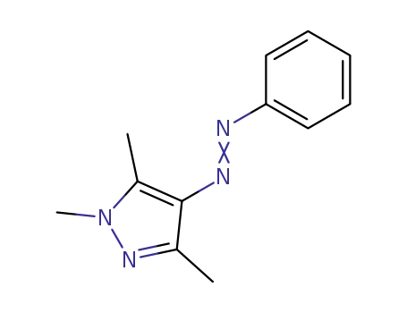 Molecular Structure of 13572-20-8 (1H-Pyrazole, 1,3,5-trimethyl-4-(phenylazo)-)