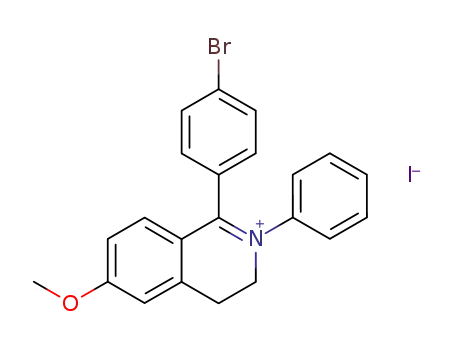 1-(4-Bromo-phenyl)-6-methoxy-2-phenyl-3,4-dihydro-isoquinolinium; iodide