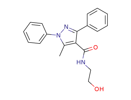1H-Pyrazole-4-carboxamide, 1,3-diphenyl-N-(2-hydroxyethyl)-5-methyl-