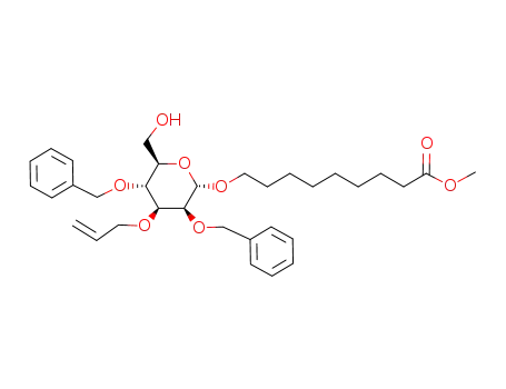 8-methoxycarbonyloctyl 3-O-allyl-2,4-di-O-benzyl-α-D-mannopyranoside