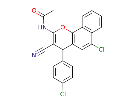 Acetamide,
N-[6-chloro-4-(4-chlorophenyl)-3-cyano-4H-naphtho[1,2-b]pyran-2-yl]-