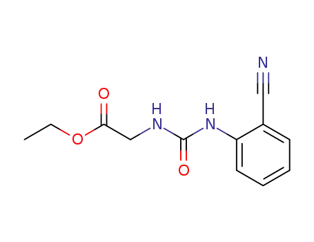 Molecular Structure of 78754-91-3 (2-(3-ethoxycarbonylmethylureido)benzonitrile)