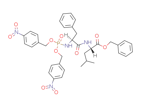 N-<Bis-(4-nitro-benzyl)-phosphoryl>-phenylalanyl-leucin-benzylester