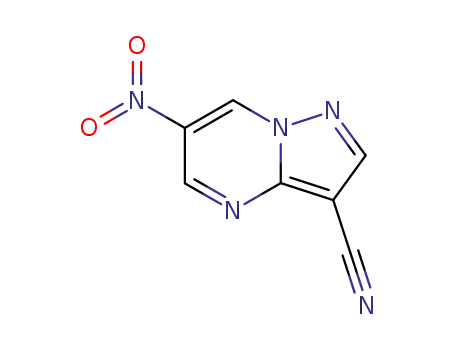 Molecular Structure of 80772-97-0 (6-NITROPYRAZOLO[1,5-A]PYRIMIDINE-3-CARBONITRILE)