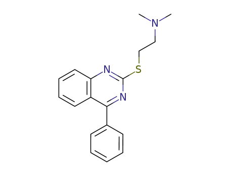 Molecular Structure of 106824-00-4 (N,N-dimethyl-2-[(4-phenylquinazolin-2-yl)sulfanyl]ethanamine)