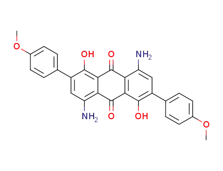 4,8-Diamino-1,5-dihydroxy-2,6-bis(4-methoxyphenyl)anthraquinone