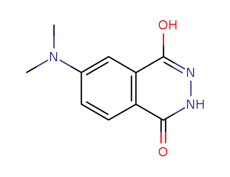 Molecular Structure of 18697-31-9 (6-(Dimethylamino)-2,3-dihydro-1,4-phthalazinedione)