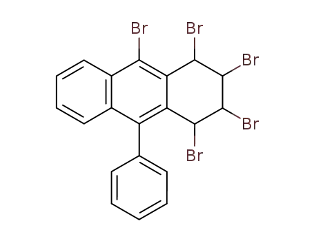 1,2,3,4,10-Pentabrom-1,2,3,4-tetrahydro-9-phenylanthracen
