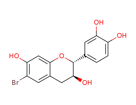 Molecular Structure of 127612-93-5 (6-Bromo-(-)-fisetinidol)