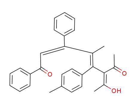 6-Acetyl-7-hydroxy-4-methyl-5-(4-methylphenyl)-1,3-diphenyl-octa-2,4,6-trien-1-on