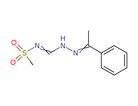 Methanesulfonamide, N-[[2-(1-phenylethylidene)hydrazinylidene]methyl]- cas  76291-31-1