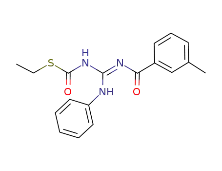 [(3-メチルベンゾイルアミノ)(フェニルアミノ)メチレン]チオカルバミン酸S-エチル