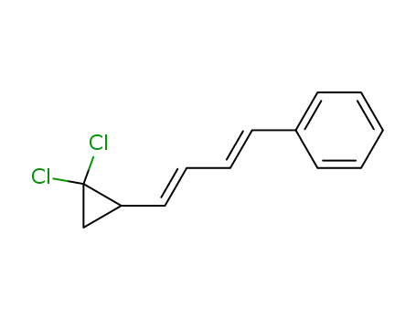 Molecular Structure of 35008-89-0 (trans,trans-1-Phenyl-4-(2,2-dichlorcyclopropyl)-1,3-butadien)