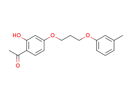 Ethanone, 1-[2-hydroxy-4-[3-(3-methylphenoxy)propoxy]phenyl]-