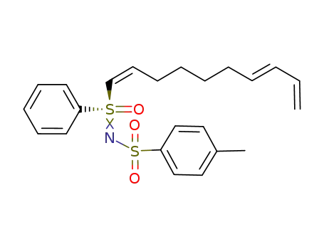 (+)-(S<sub>S</sub>)-S-<(1Z,7E)-1,7,9-decatrienyl>-S-phenyl-N-(p-tolylsulphonyl)sulphoximine