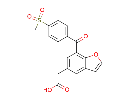 5-Benzofuranacetic acid, 7-[4-(methylsulfonyl)benzoyl]-