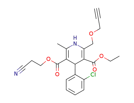 4-(2-chlorophenyl)-5-(2-cyanoethoxycarbonyl)-3-ethoxycarbonyl-6-methyl-2-(propargyloxymethyl)-1,4-dihydropyridine