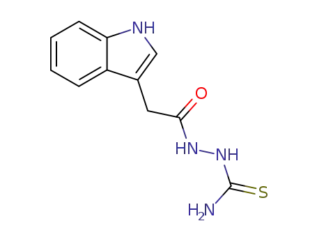 1H-Indole-3-acetic acid, 2-(aminothioxomethyl)hydrazide