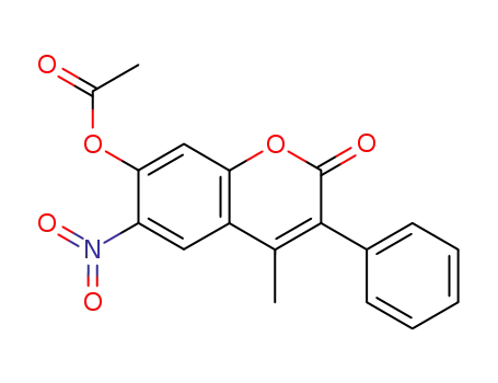 6-nitro-7-acetoxy-3-phenyl-4-methyl-coumarin