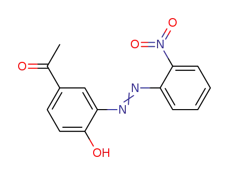 Molecular Structure of 93525-19-0 ((6E)-4-acetyl-6-[2-(2-nitrophenyl)hydrazinylidene]cyclohexa-2,4-dien-1-one)
