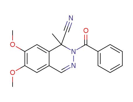 1-cyano-1-methyl-2-benzoyl-1,2-dihydro-6,7-dimethoxyphthalazine