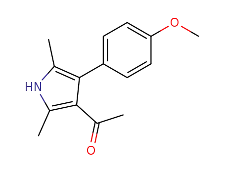 Molecular Structure of 109703-92-6 (<4-(4-Methoxyphenyl)-2,5-dimethyl-3-pyrrolyl>methylketon)