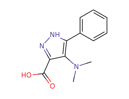 1H-Pyrazole-3-carboxylic acid, 4-(dimethylamino)-5-phenyl-