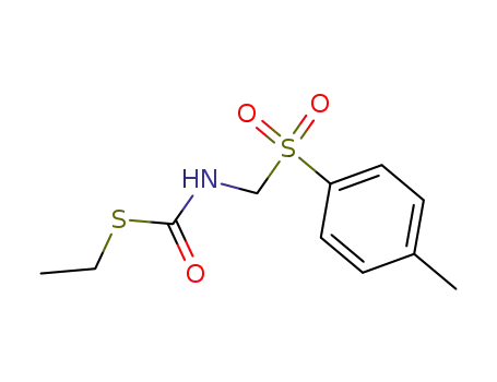 N-Toluol-4-sulfonylmethyl-thiocarbaminsaeure-S-ethylester