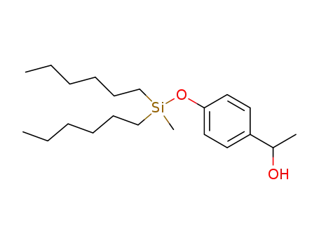 4-(Dihexyl-methyl-silyloxy)-1-(1-hydroxy-ethyl)-benzol