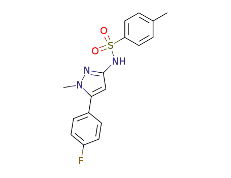 N-[5-(4-Fluoro-phenyl)-1-methyl-1H-pyrazol-3-yl]-4-methyl-benzenesulfonamide