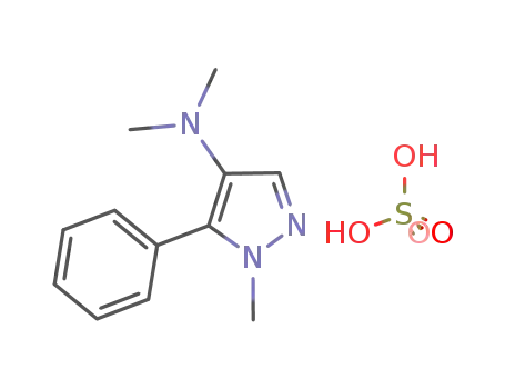 Pyrazole, 4-(dimethylamino)-1-methyl-5-phenyl-, sulfate