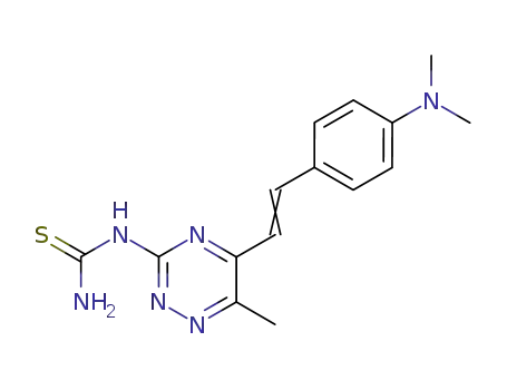 Thiourea,
[5-[2-[4-(dimethylamino)phenyl]ethenyl]-6-methyl-1,2,4-triazin-3-yl]-